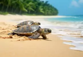 ساحل تخم‌گذاری لاک‌پشت‌ها قشم